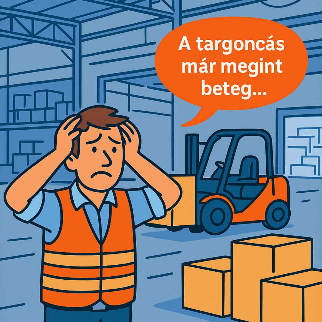 A targoncás már megint beteg